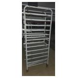 Bakers cooling rack/cart with 15 metal trays