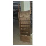 Wooden display shelf