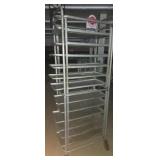 Bakers cooling rack/cart with 12 metal trays