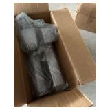 Partial case of 12 ounce hinged deli containers