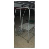 Cotterman metal 3-step rolling safety ladder