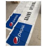 2 Pepsi promotional banners 9 1/2ï¿½ x 3ï¿½