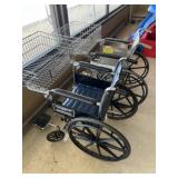 2 wheelchair grocery carts