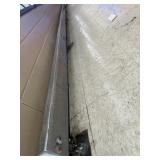 heavy-duty metal wall guard or bumper rail Must