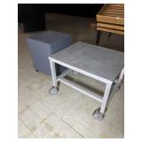 Aluminum welded cart on casters 29 1/2ï¿½ x 24 1/2ï¿½