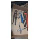 Pipe wrench,  adjustable wrench,  pliers and more