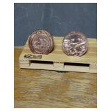 2-1 OUNCE .999 COPPER COINSAMERICAN WILDLIFE