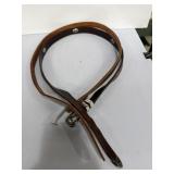 western-style brown leather ranger belts  x2