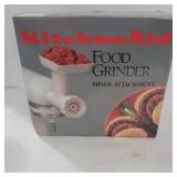 Kitchen aid food grinder mixer attachment
