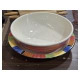 Ceramic serving set bowls Pier 1 and Fubio