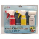 chalk spray and roller