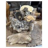 Driftwood and other wood pieces and art, some