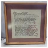 His promise cross-stitch framed 18.5in x 18in