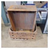 2 wood crates
