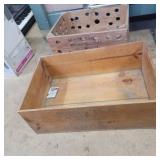 2 wooden crates