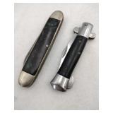 2 foldable pocket knives