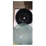 2 bowl style glass sinks