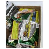 Variety of plastic fishing lures