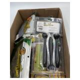 Variety of plastic fishing lures