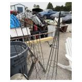 Metal Garden Obelisk 60 inches tall and 2 Wrought