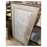 41x21 Pueblo Wess Dahlberg framed paper art