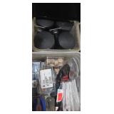 Caster wheels and outlet covers , button plugs ,