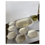 Corning ware assortment & casserole dish