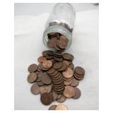 160 mixed pennies