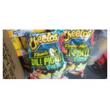 Flaming hot dill pickle cheetos