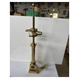 Purdue university solid brass two-light desk or