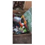 Ribbon , cooking utensils,  tarp ,and mroe