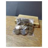 A BAG OF OVER 100 OLD WHEAT PENNIES