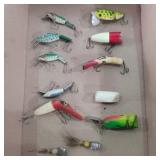 Old fishing lures and jigs heddon an other brands