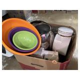 Nesting bowls, electric ice crusher, warm drink