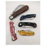Foldable pocket knives