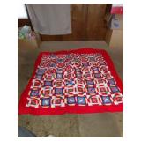A NICE HAND MADE QUILT,ALOT OF DETAILKEPT VERY