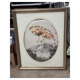 24x27 print of 'Parasol,' an etching and aquatint