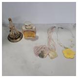 Yesteryear and lalique perfume bottles carved