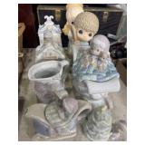 Precious Moments ceramic angel, Joseph, teapot,