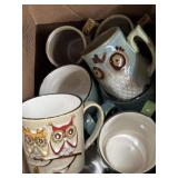 Gibson embossed & NBABSR Cute Owl Coffee Mugs