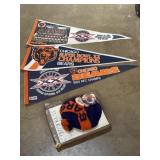 1985 Chicago Bears Super Bowl XX pennants,