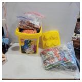 Legos and lego instruction manuals