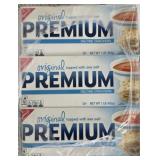 3- 1lb boxes of premium saltine crackers