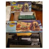 One engine in box and train car