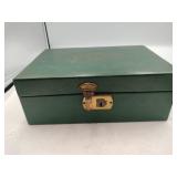 Vintage jewelry box with accessories