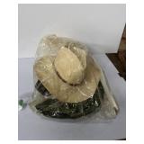 Indianapolis speedway hat, cowboy hat and green