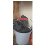 Bucket of broken glass for crafting