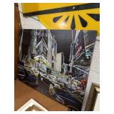 Canvas print wall art 28x37 vibrant nighttime
