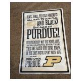 23 in x 34-1/2 in white Purdue adhesive canvas