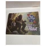 12 in x 17 in metal Bigfoot & PBR sign